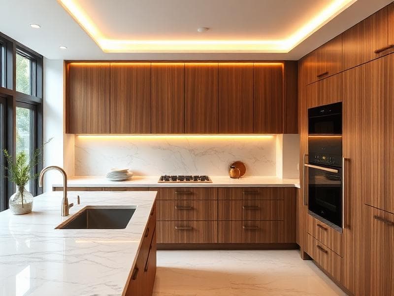 Cocina moderna de madera